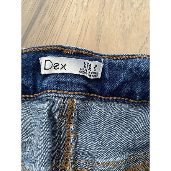 Dex Womens Reverse Seam Tapered Leg Medium Wash Skinny Jeans Size 29 - Picture 7 of 8